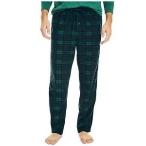 NWT green/black check nautica men’s XL pajamas christmas gift fall camping warm